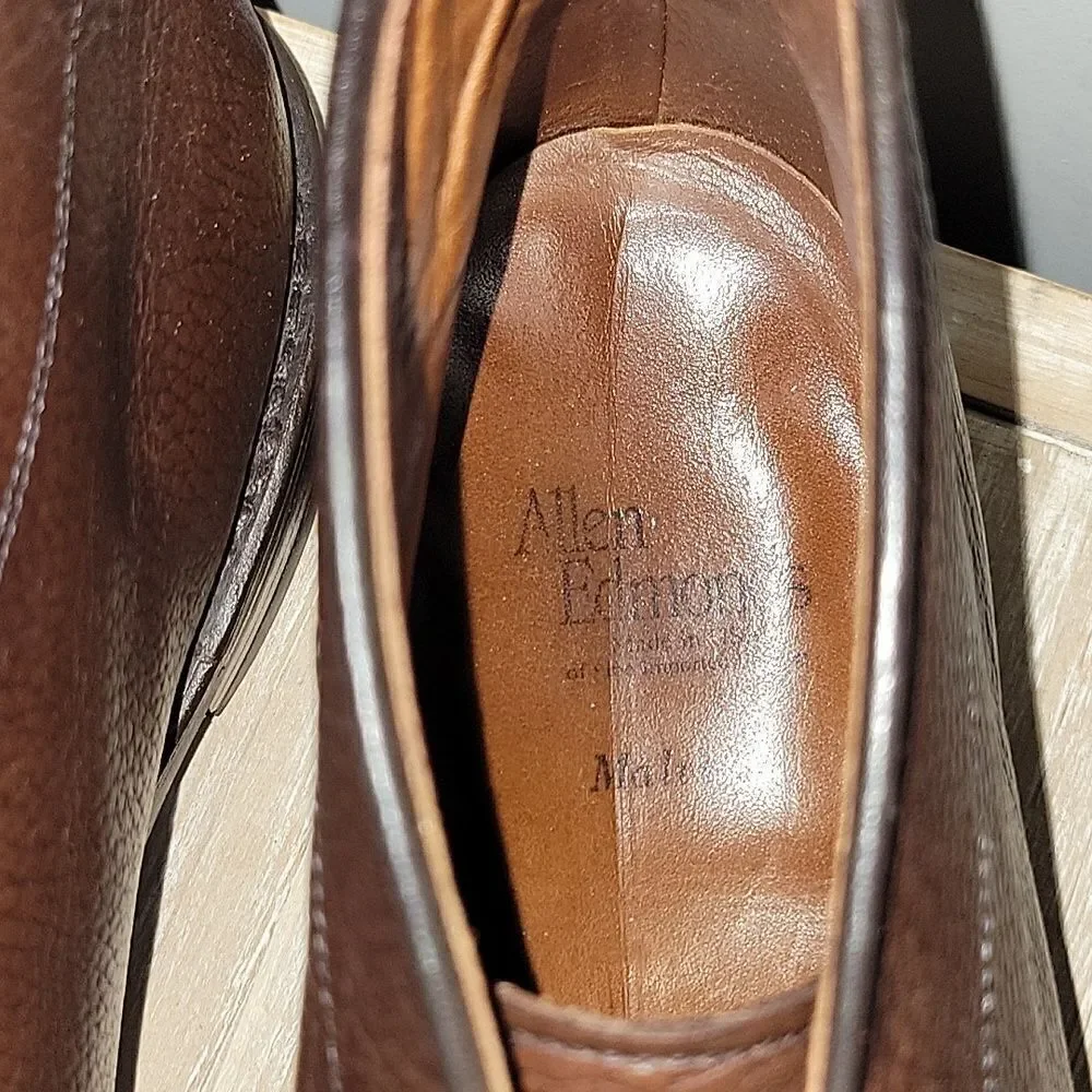 Allen Edmonds Men's 10 B Malvern $595 Chukka Boots 100% Leather Lace Up Brown